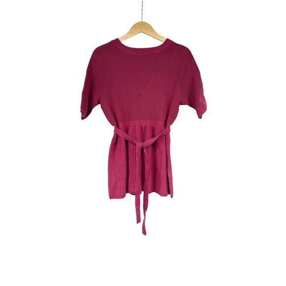 Route 66 Y2K Style Babydoll Style Sweater Top Burgundy Womens Large - Picture 3 of 7